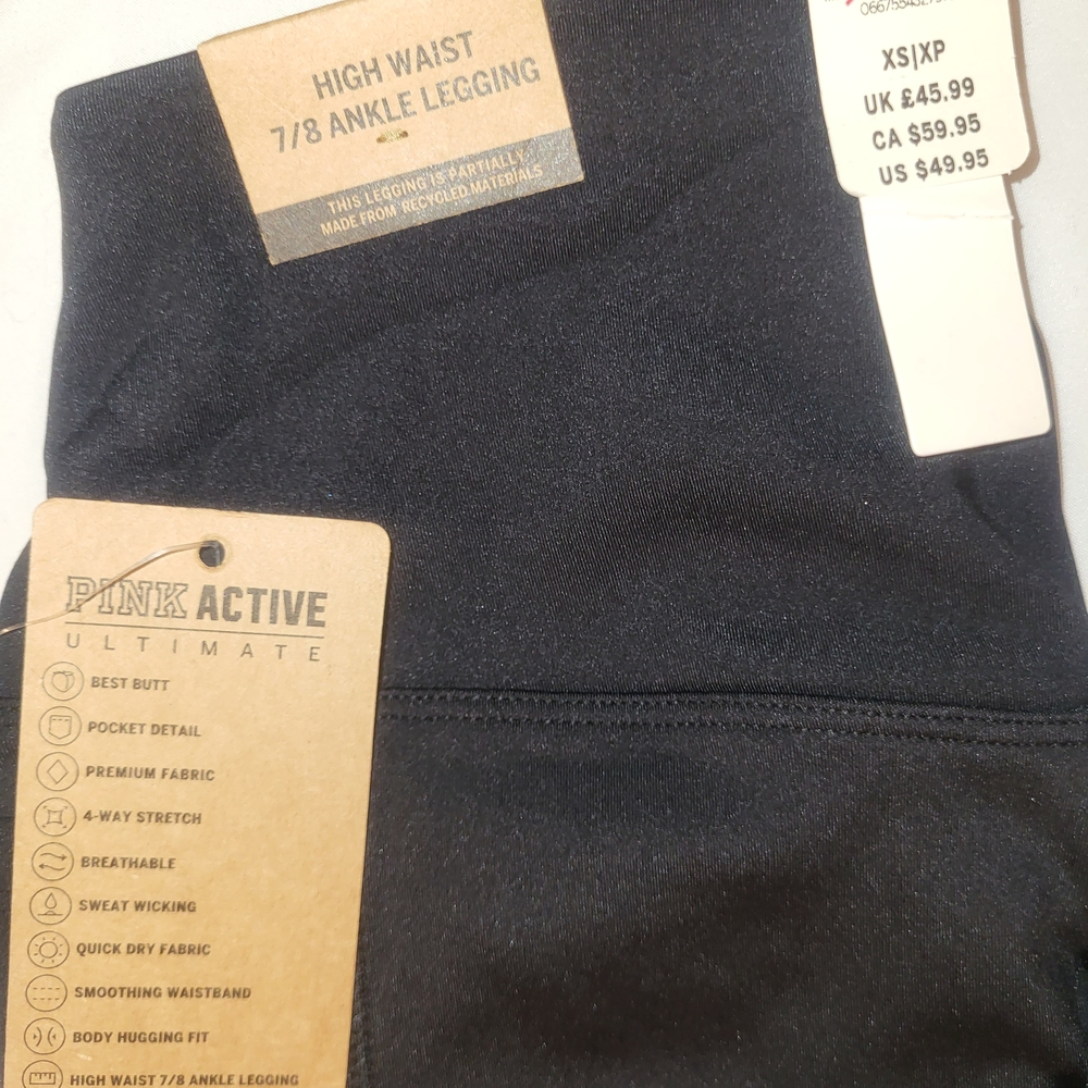 PINK Victoria's Secret Black High Waist Leggings